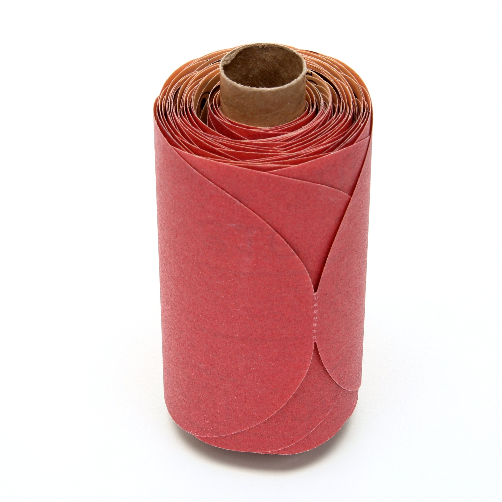 3M Red Abrasive PSA Disc, 01605, 5 in, P220, 100 discs per roll, 6 (Case of 6)