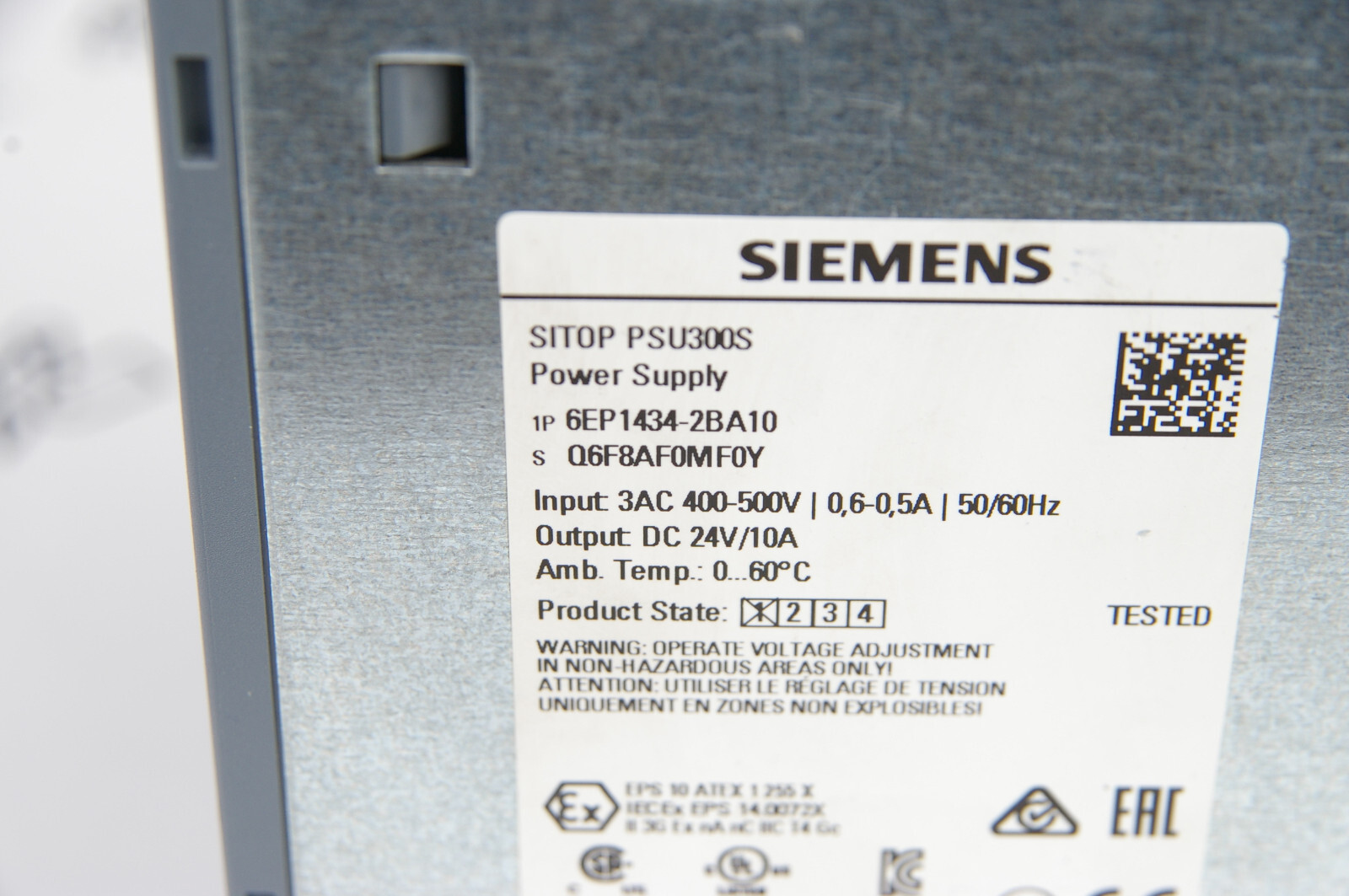 Siemens 6EP1434-2BA10 SITOP PSU300S Power Supply