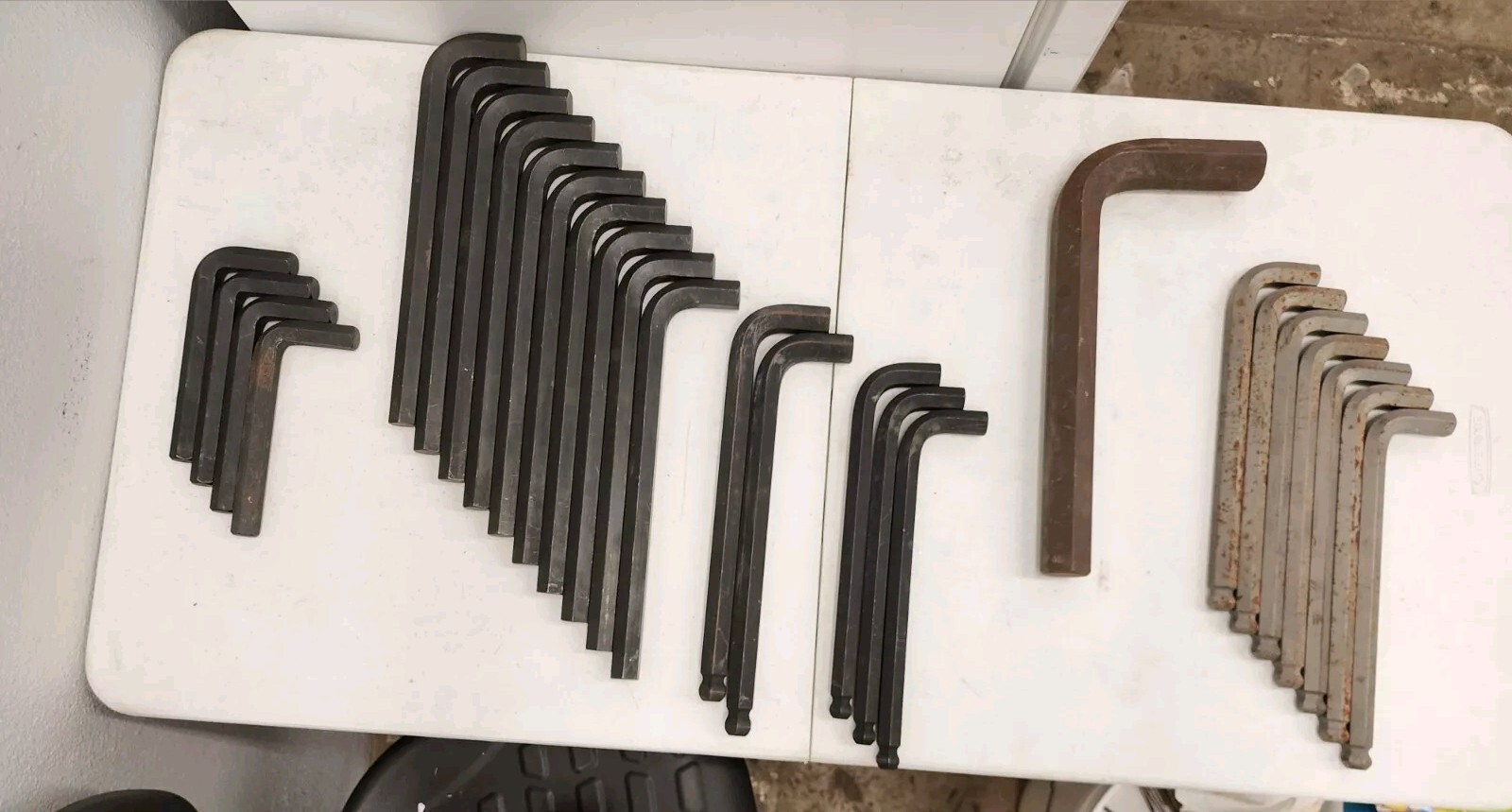 27 Large Industrial HEX KEY WRENCHES Bondhus and Unbranded. MADE IN USA.