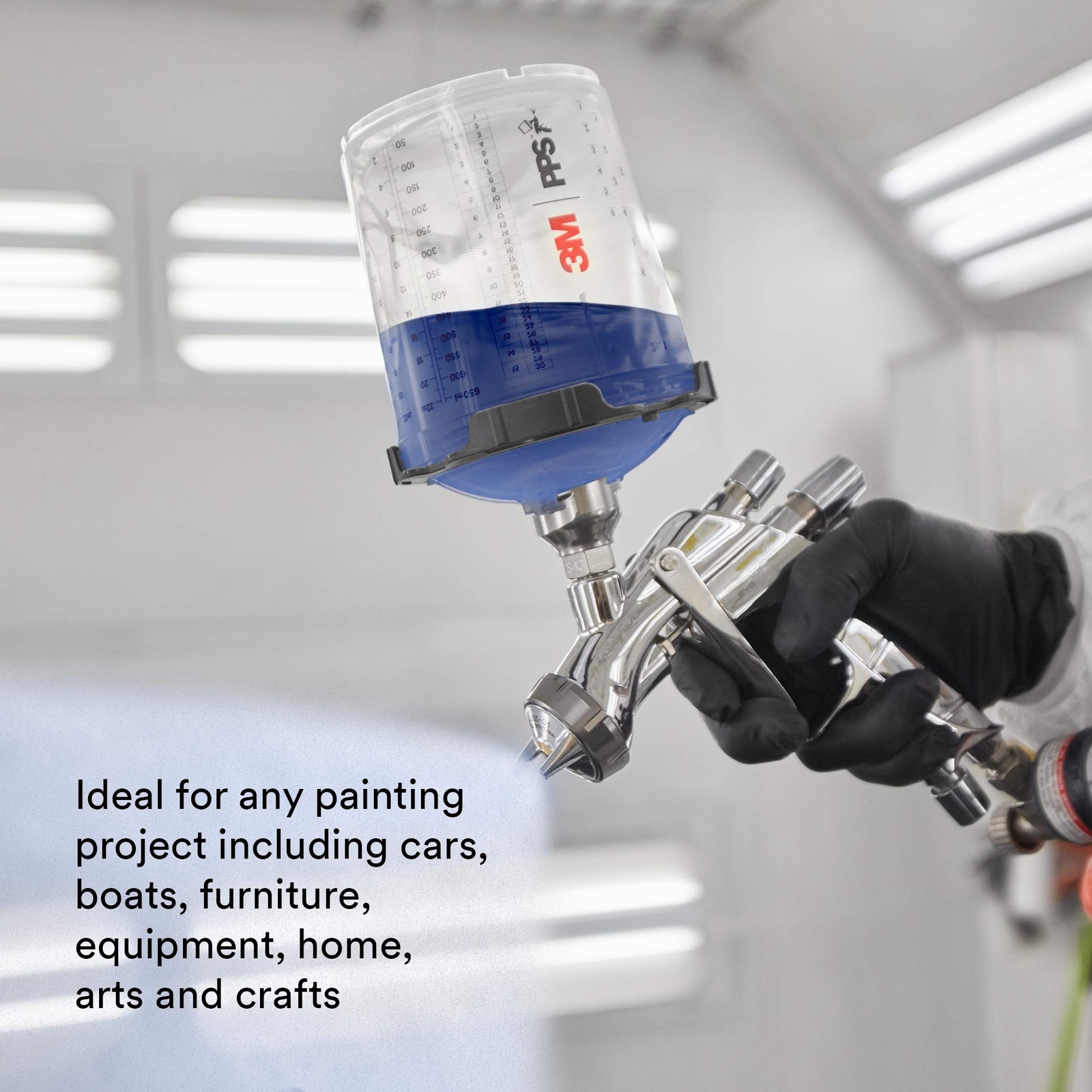 3M PPS .0 Spray Gun Cups 6001 Standard Ounces Use with Paint Gun and PPS .