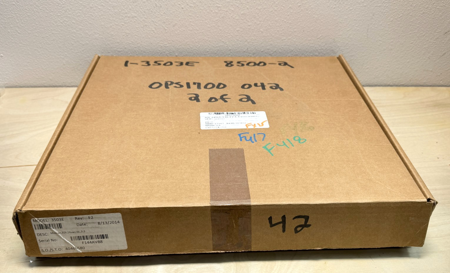 Triconex 3503E EDI Digital Input Module, 24V AC/DC