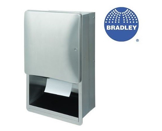 Bradley Diplomat Paper Towel Dispenser 2A02-100000 Semi-Recessed – Sensor