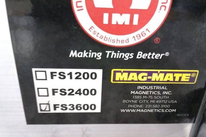 Mag-Mate FS3600 36 In Magnet Length 240 Lb Pull Cap Magnetic Floor Sweeper
