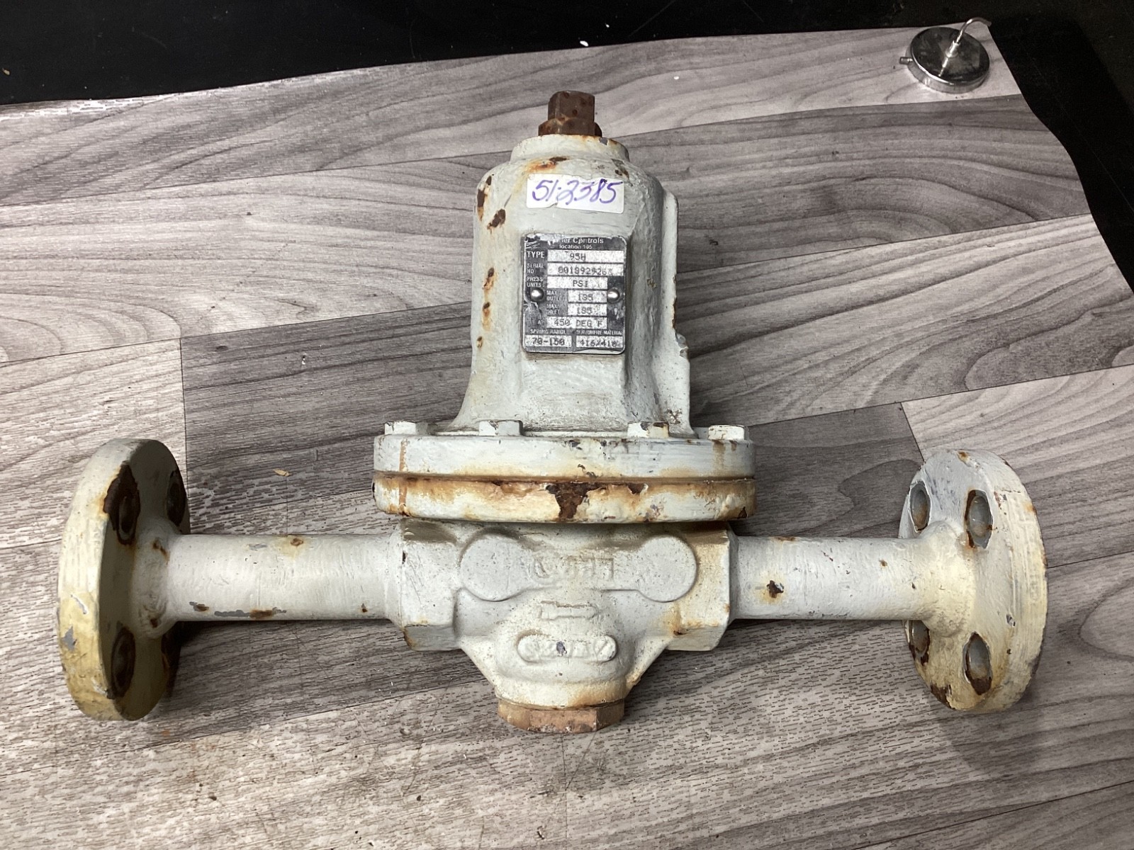 FISHER CONTROLS 95H PRESSURE REGULATOR VALVE #121D47PR5