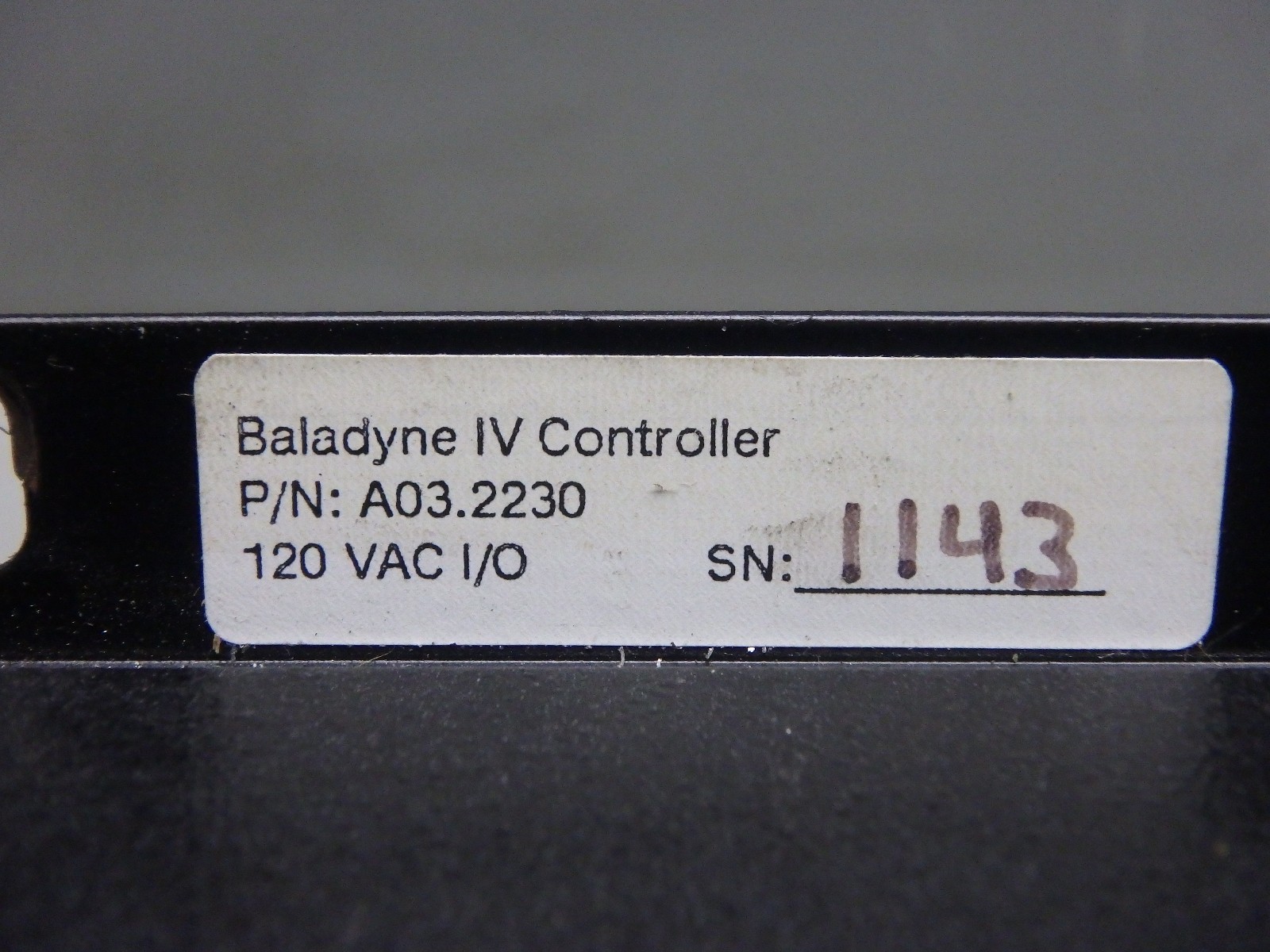 Balance Dynamics Corporation_Active Balancing System_A03.2230_A032230_120VAC I/O