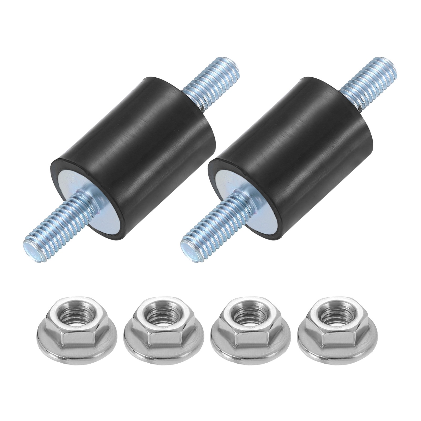 2Pcs M5 x 12mm Rubber Mounts, 20 x 15mm Rubber Vibration Isolator with Nuts