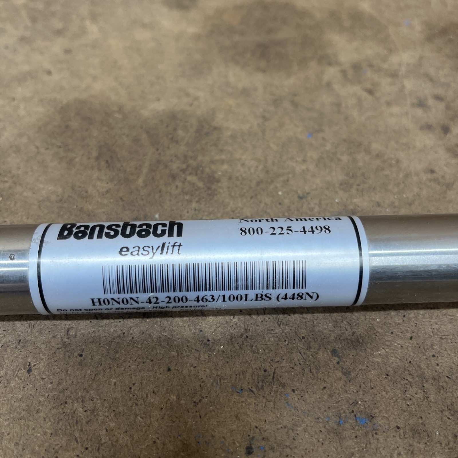 Bansbach easylift Gas Spring H0N0N-42-200-463/100LBS (448N) New