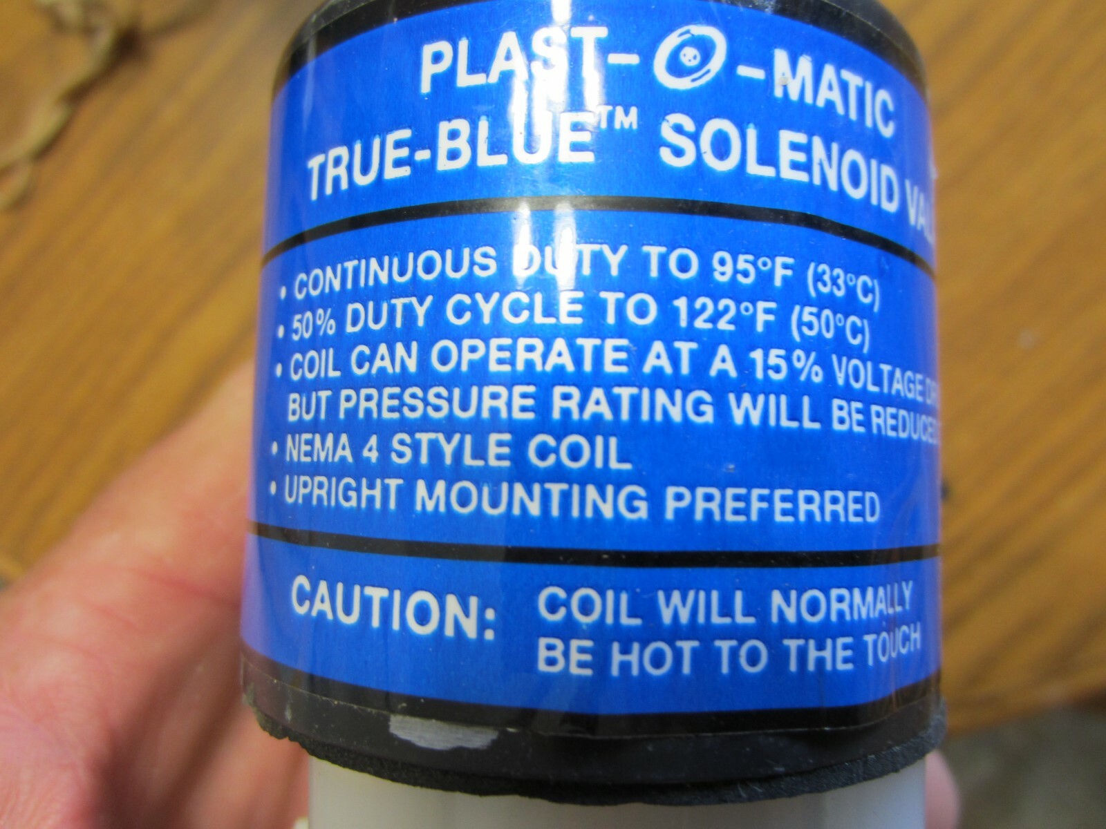 New True Blue Plast-O-Matic EASMT5V16W20-PP Solenoid Valve