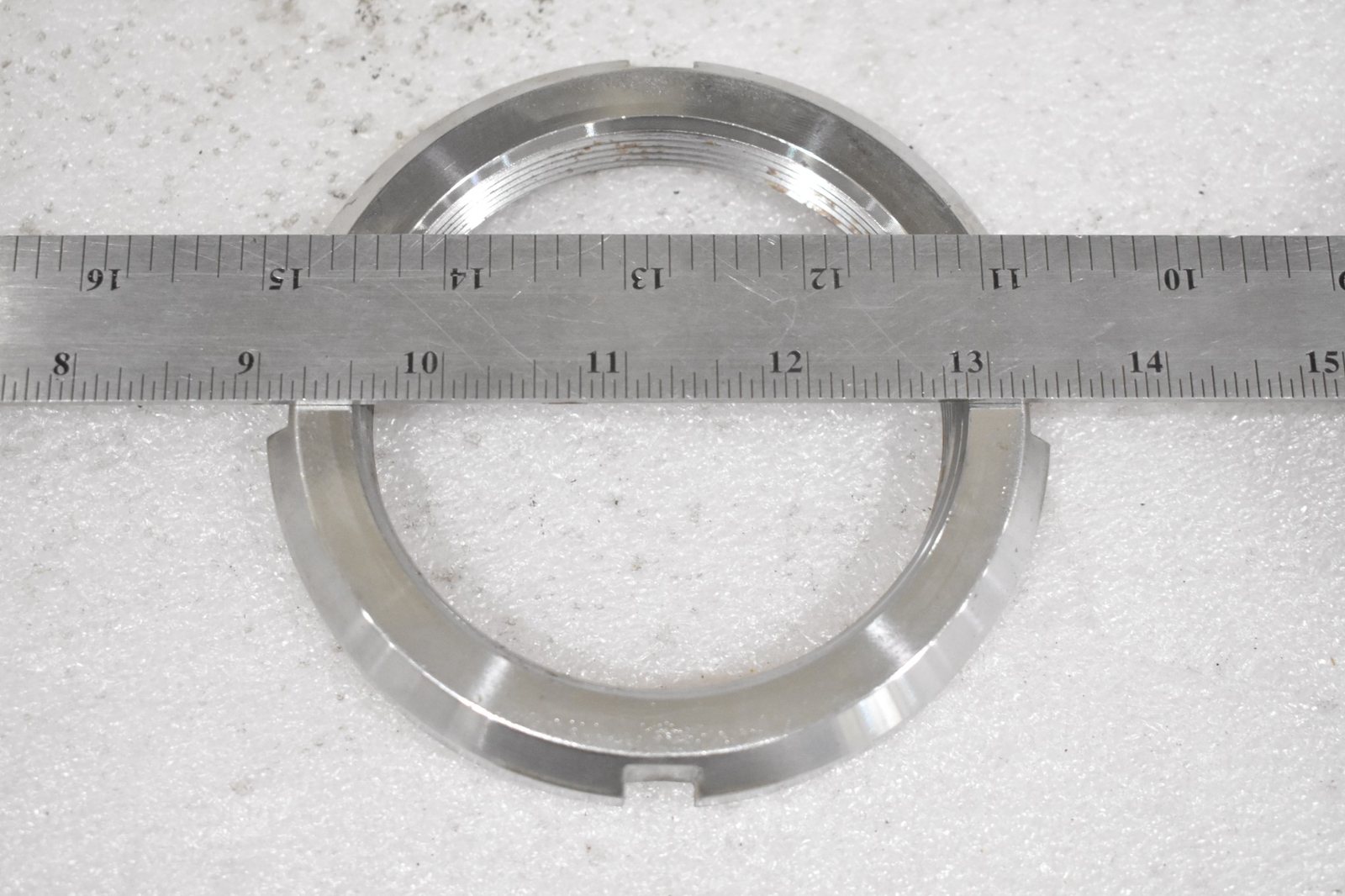 AN17 BEARING LOCKNUT, 3.34″-12 THREAD SZ, 4-13/32″OD, 4.031″ FACE DIA. 5/8″W