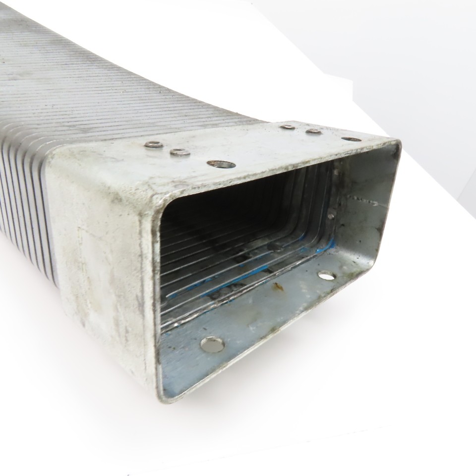 3″ x 7″ Steel Feed Thru Flexible Wireway Energy Chain 53-1/2″ OAL
