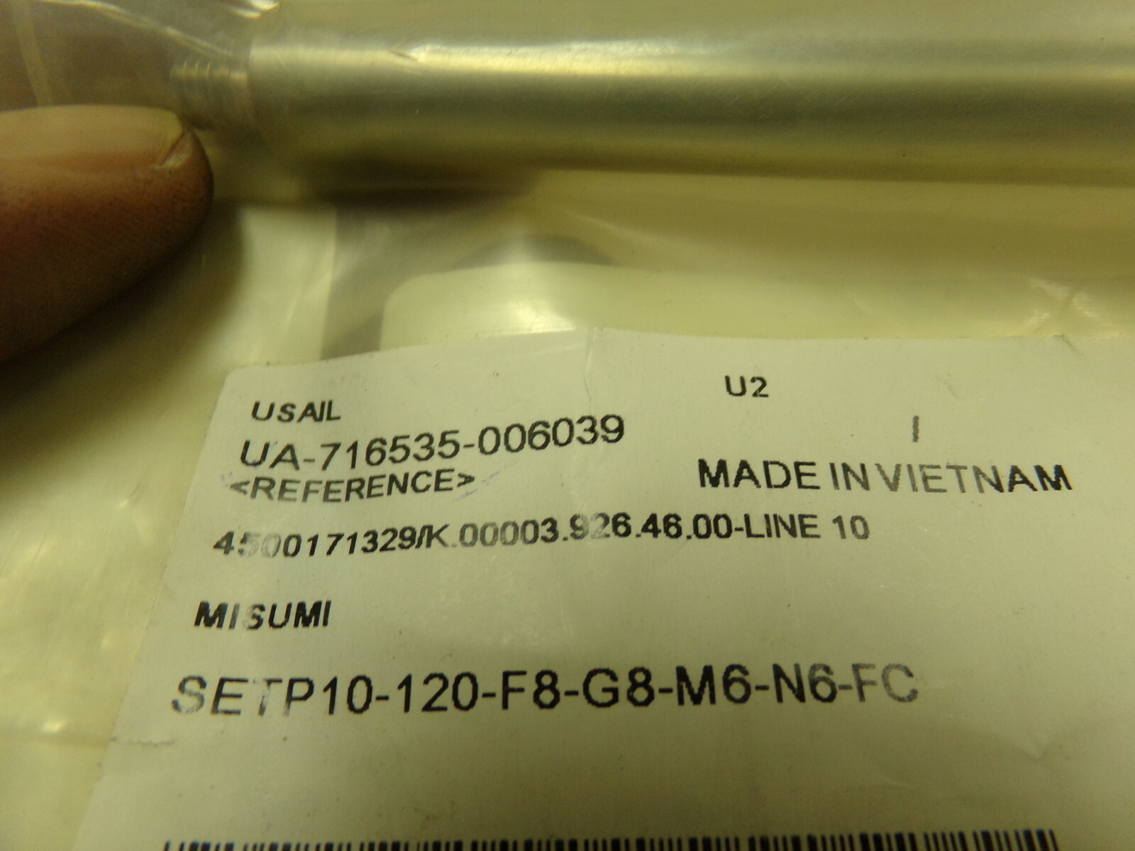 NEW Misumi SetP10-120-F8-G8-M6-N6-FC Round Rod *FREE SHIPPING*