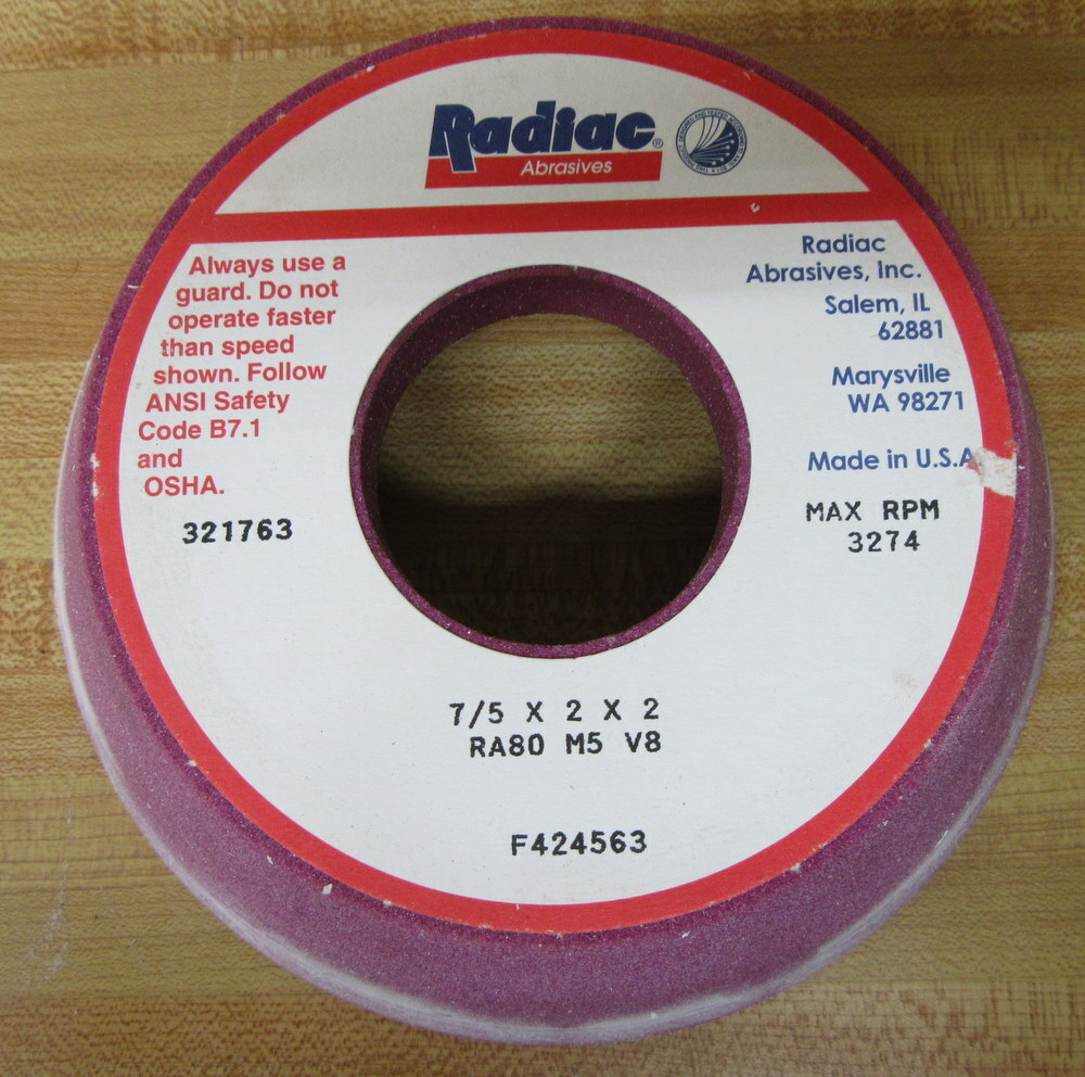 Radiac RA80-M5-V8 Grinding Wheel RA80M5V8