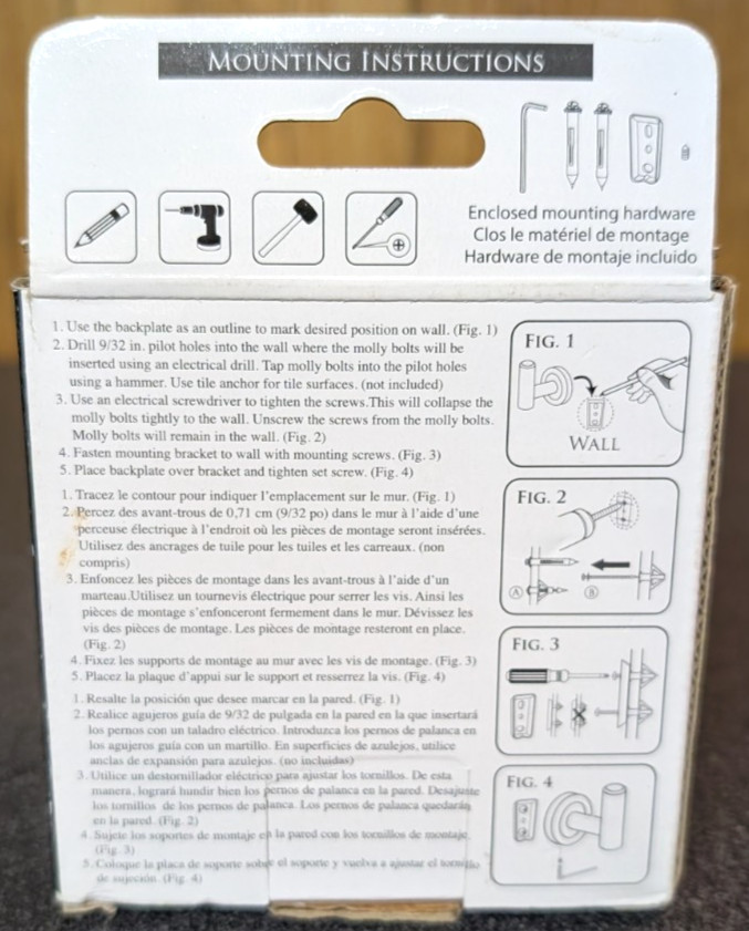 Gatco 4245MX Latitude II Single Robe Hook in Matte Black~Open Box~ Free Shipping