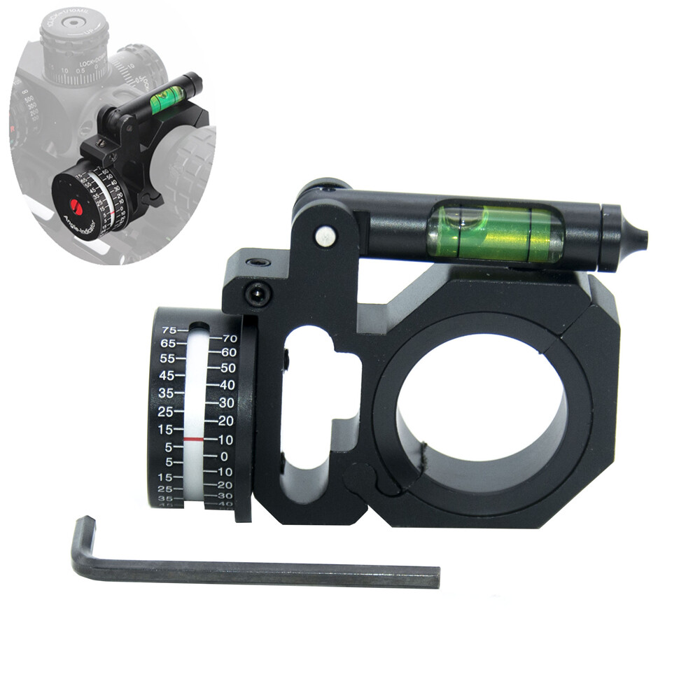 1″ to 30mm Ring Scope Mount Angle Indicator CNC & Bubble Level For Rifle Hunting