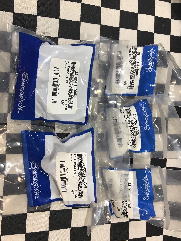 5x Swagelok Quick Connect 1/8″ TUBE, SS-QC4-B-200K5, SHIPSAMEDAY BOX 1#1603C1