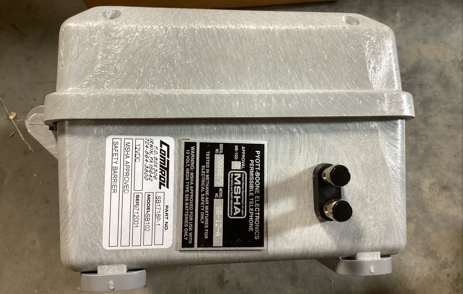 New Pyott Boone Electronics SB1-12-A Page Phone Safety Barrier
