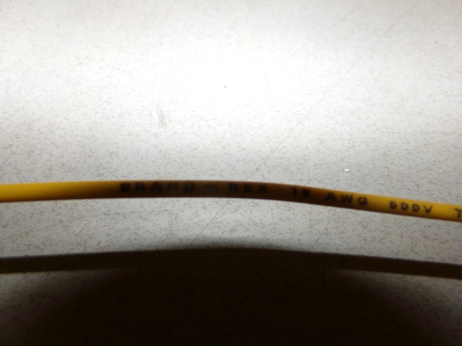 Brand-Rex Type MTW TFFN 1316 Yellow Cable Gasoline & Oil Resistant 18AWG 600V