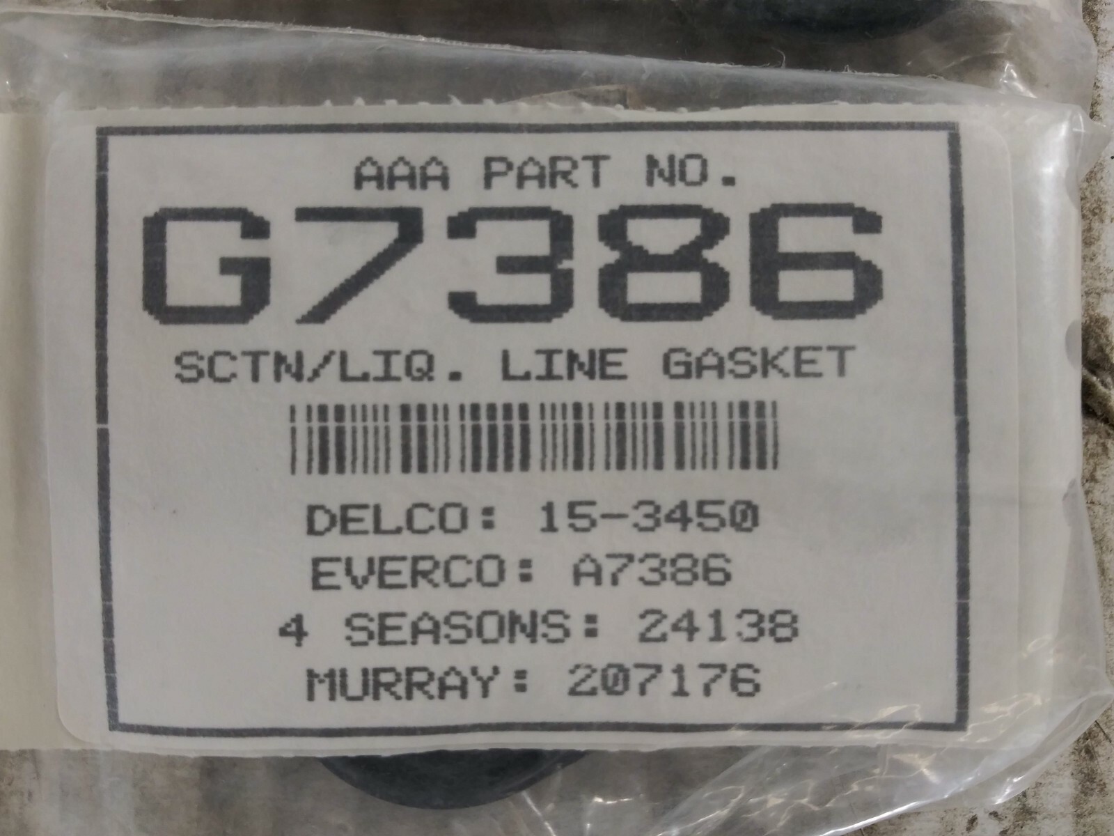 10 NEW AAA G7386 A/C COMPRESSOR GASKETS NNB ***MAKE OFFER***