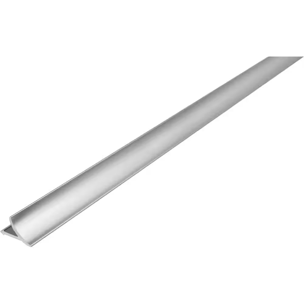T-COVE 0.5 In. D X 98.5 In. W X 98.4 In. L Connection Wall/Flr Alum Hi-Gloss Ano