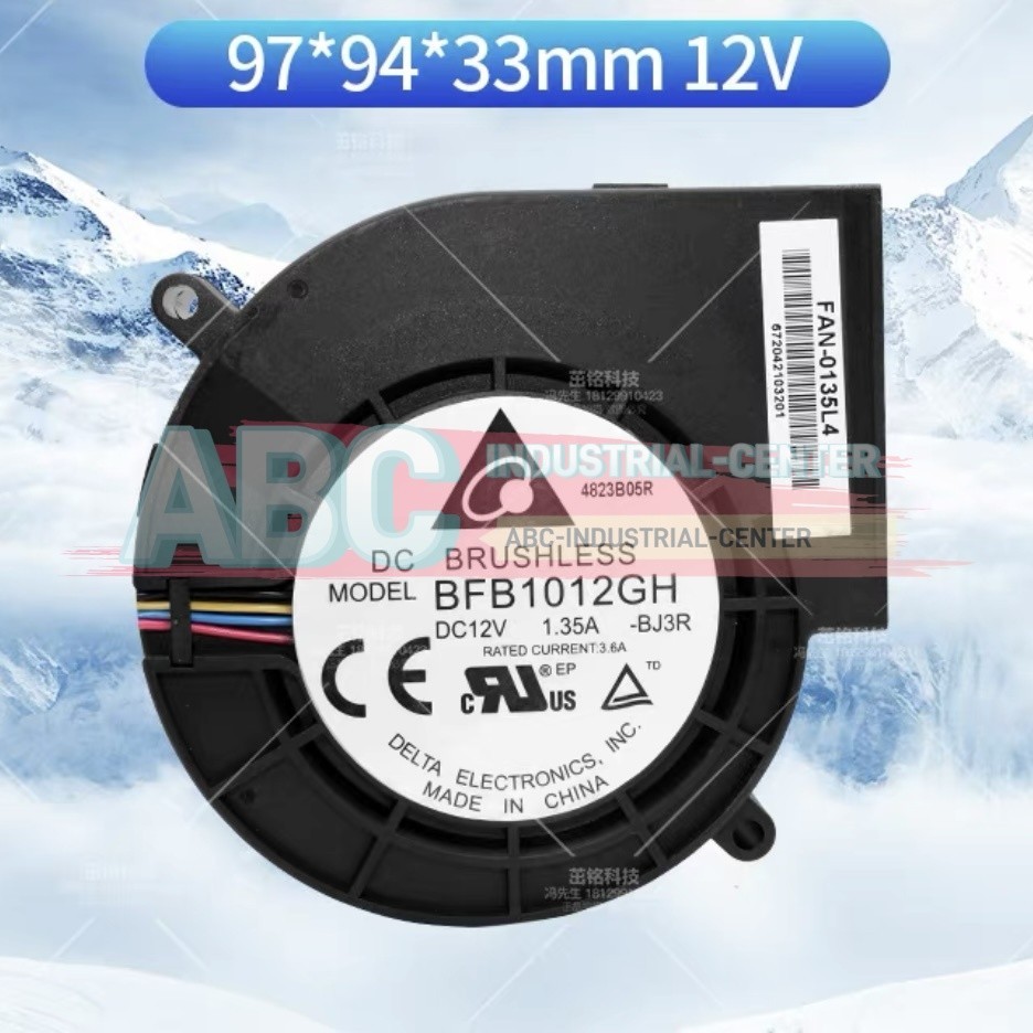 DELTA BFB1012GH 12V 1.35A Turbo Centrifugal Blower Cooling Fan# 1pcs New In Box