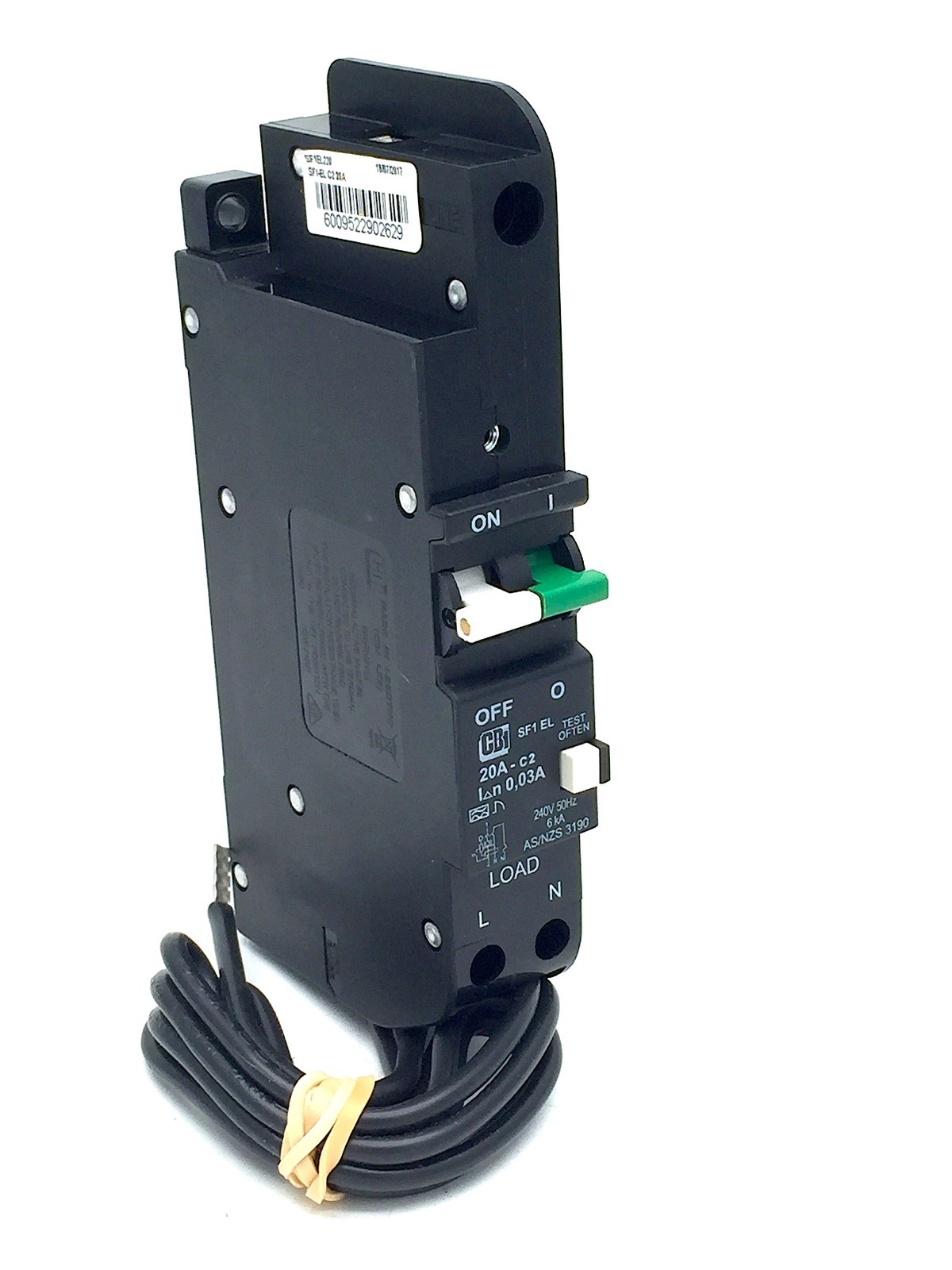 CBi Electric SF1EL220 Circuit Breaker with Residual Current Protection 20A 6kA