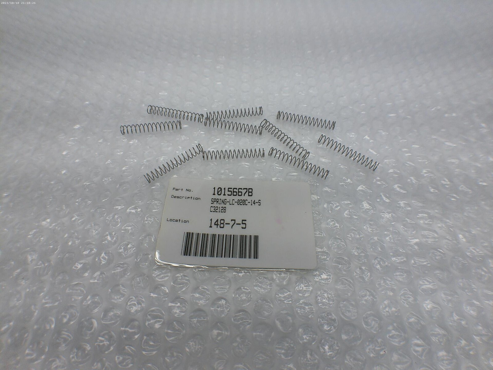 INDUSTRIAL SPARE LC-020C-14-S SPRING LOT OF 10 NSNP