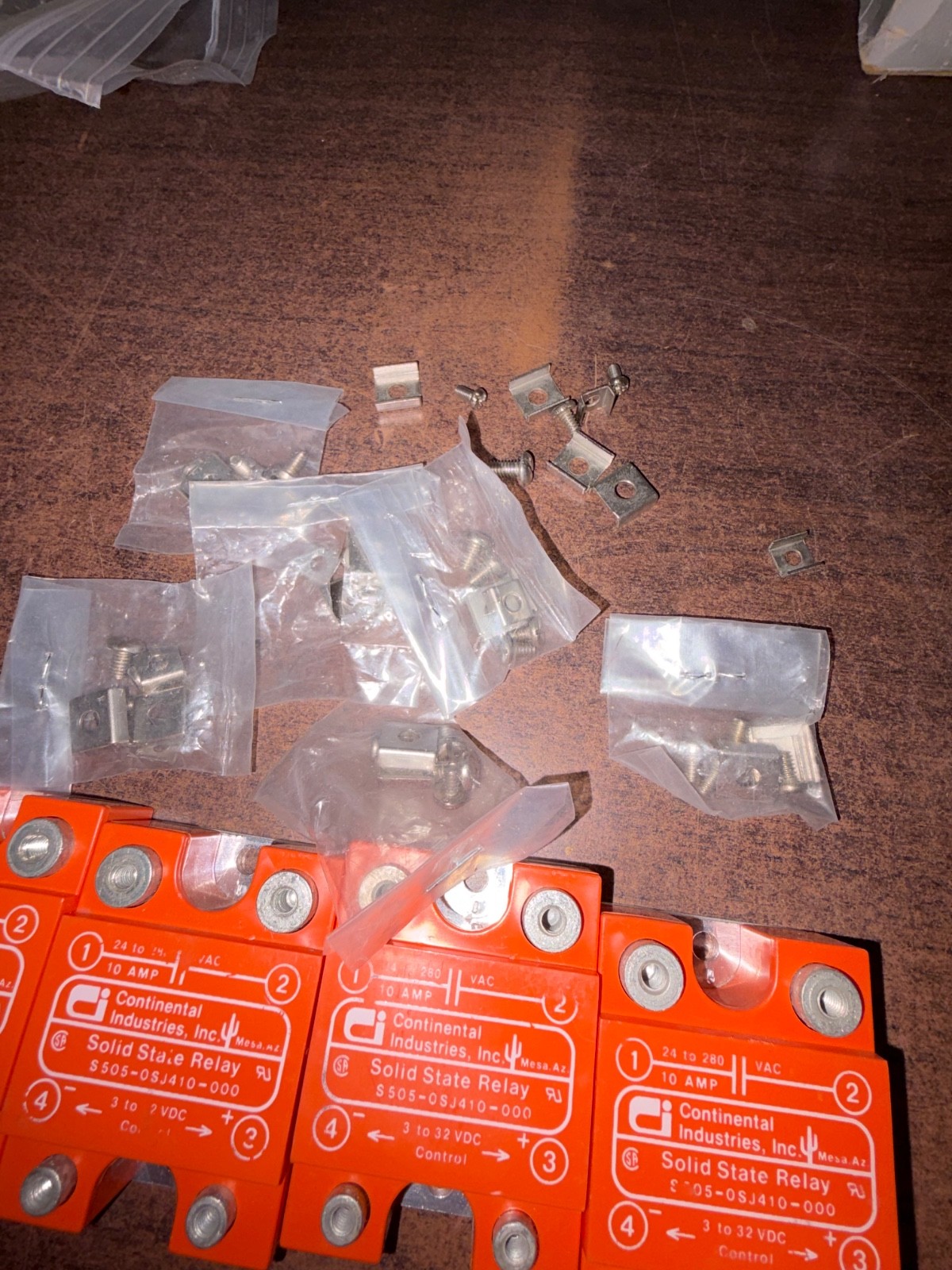 4 NOS CONTINENTAL INDUSTRIES S505-0SJ410-000 SOLID STATE RELAYS + HARDWARE B500