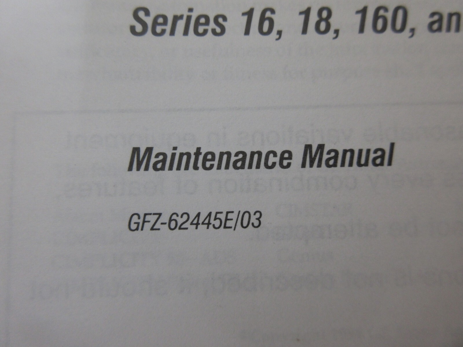 HARDINGE COBRA GE FANUC 16 18 160 180 MODEL B MAINTENANCE MANUAL GFZ-62445E03/03