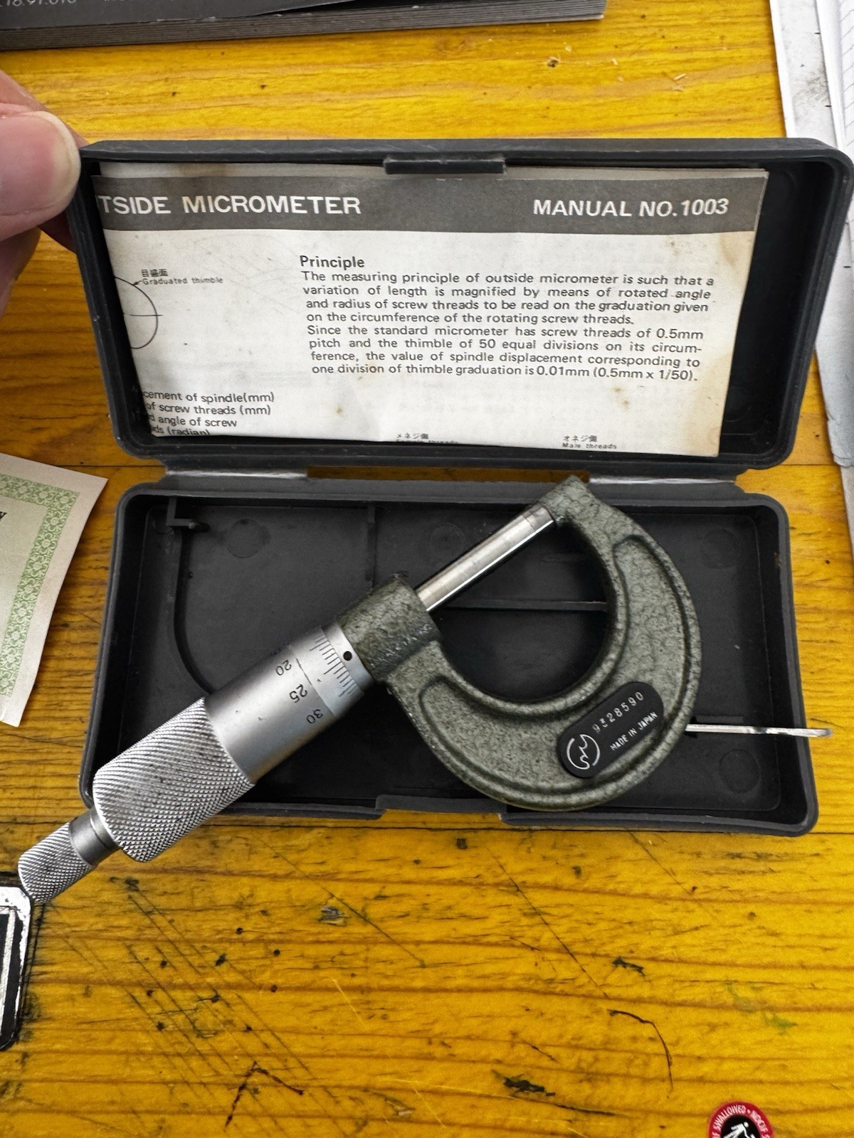 Mitutoyo 103-138 M110-50 Micrometer 25-50mm 0.01mm Japan USED