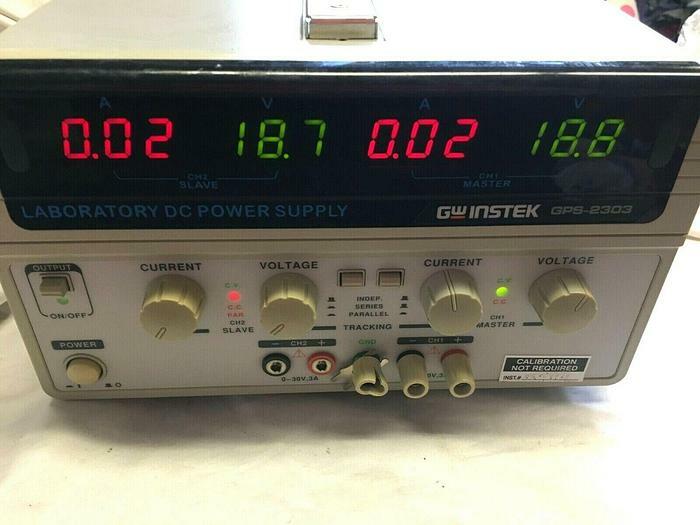 GW Instek 30V 3A 2-Channel Laboratory DC Power Supply GPS-2303 Working Free Ship