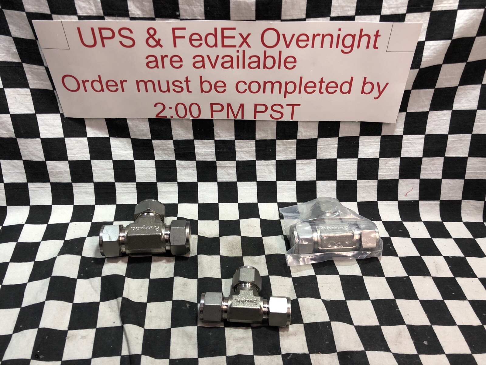 LOT OF 3 Swagelok Tee 1/2″ & 3/4″, SS-1210-3, SS-810-3, SHIPSAMEDAY #125Q4