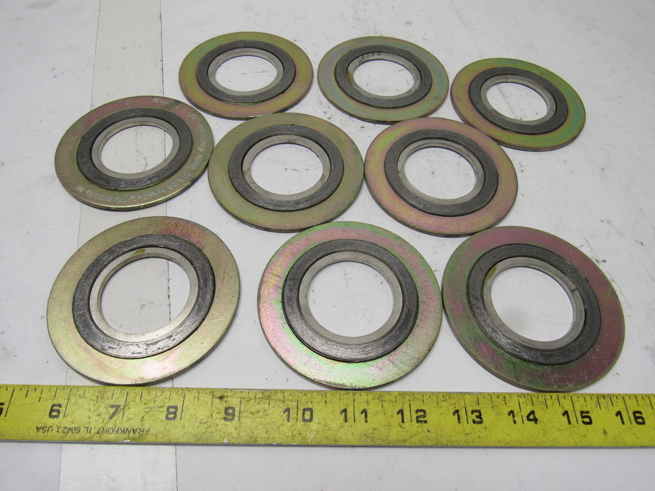 Teadit ASME B16.20 1-1/2″ #300/600 Spiral Wound Gasket Lot of 9