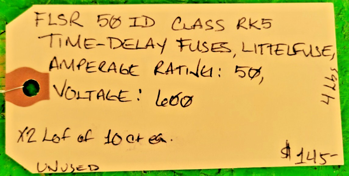🟠LITTLEFUSE RK5 TIME-DELAY FUSES 1 LOT OF 10 PESSCO OFFERING 1 G061125-23-24 🗽