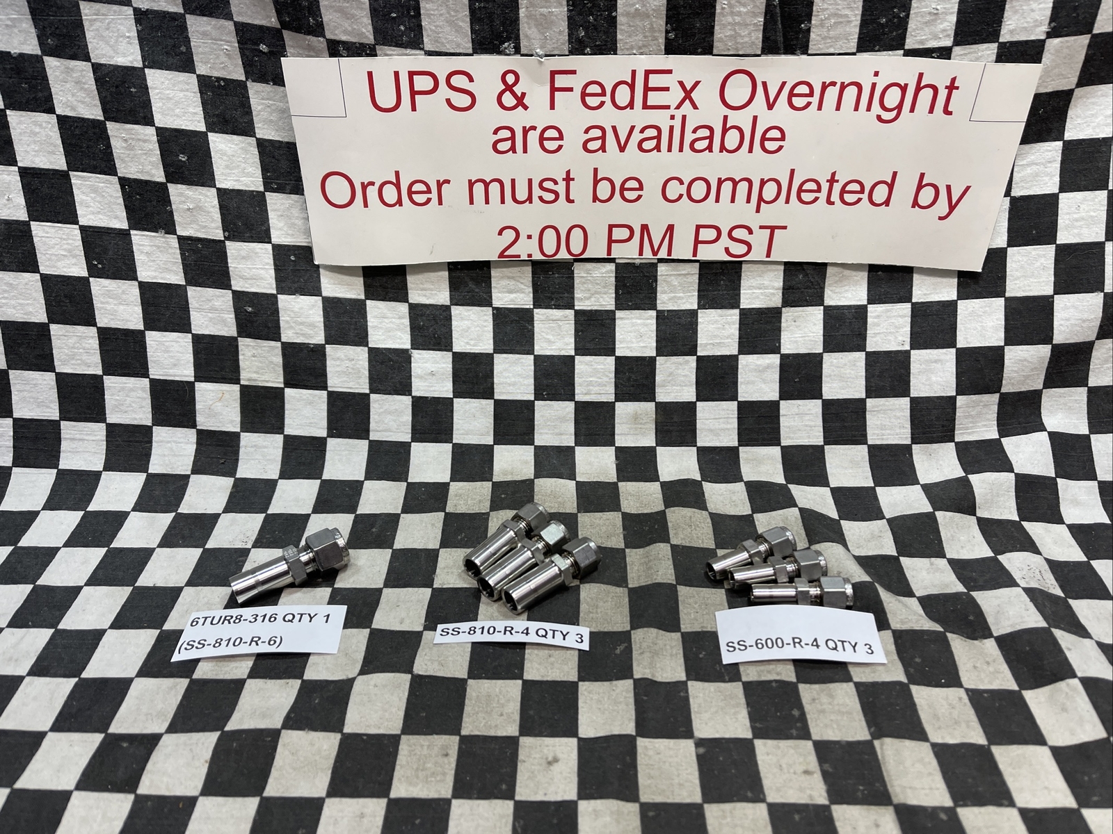 SWAGELOK REDUCER, SS-600-R-4, SS-810-R-4, 6TUR8-316, LOT OF 7, #1606V41