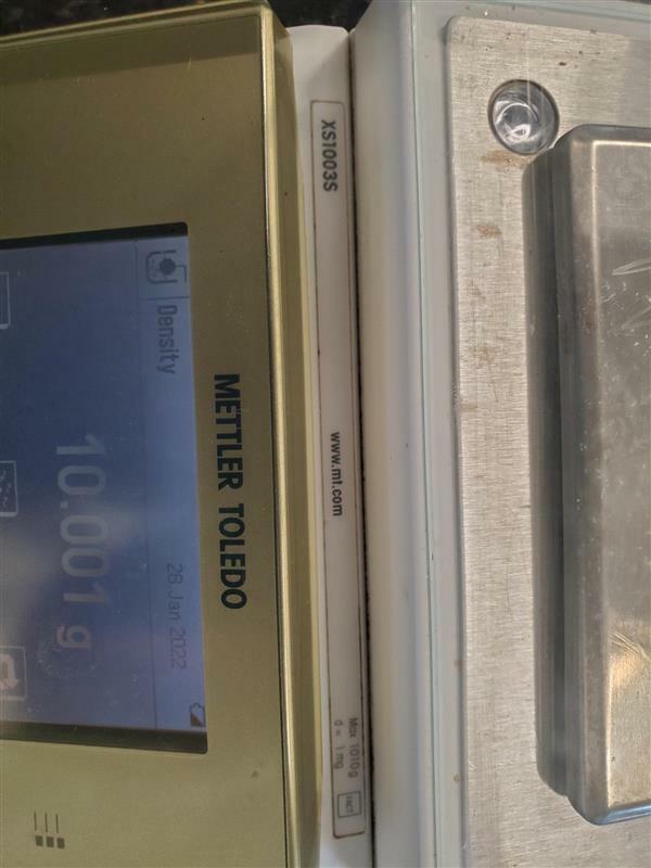 Mettler Toledo XS1003S Topload Analytical Balance Scale (1010g d=1mg) 115 V