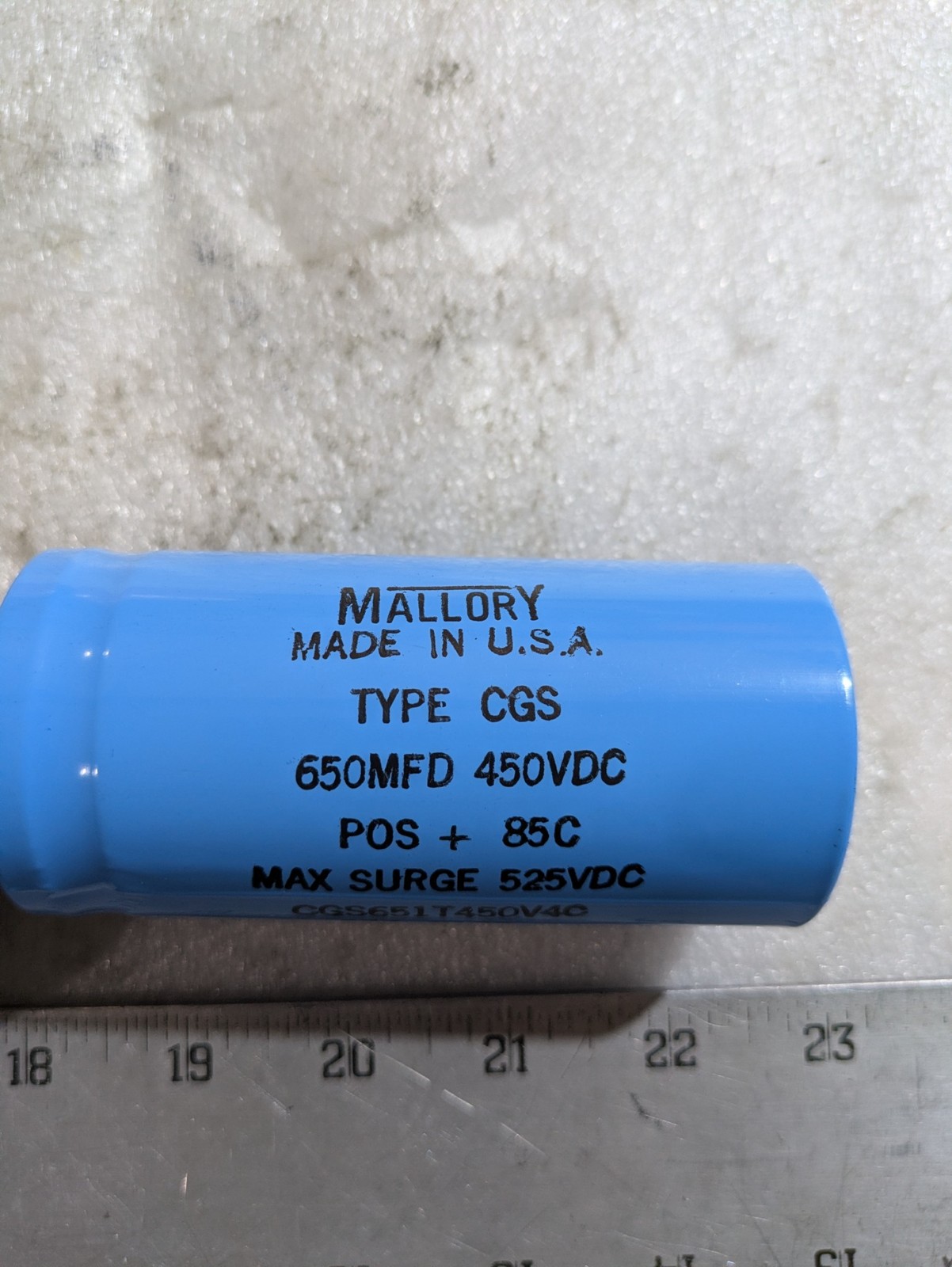 Cornell Dubilier Knowles CGS651T450V4C Aluminum Electrolytic Capacitor 650 µF 45