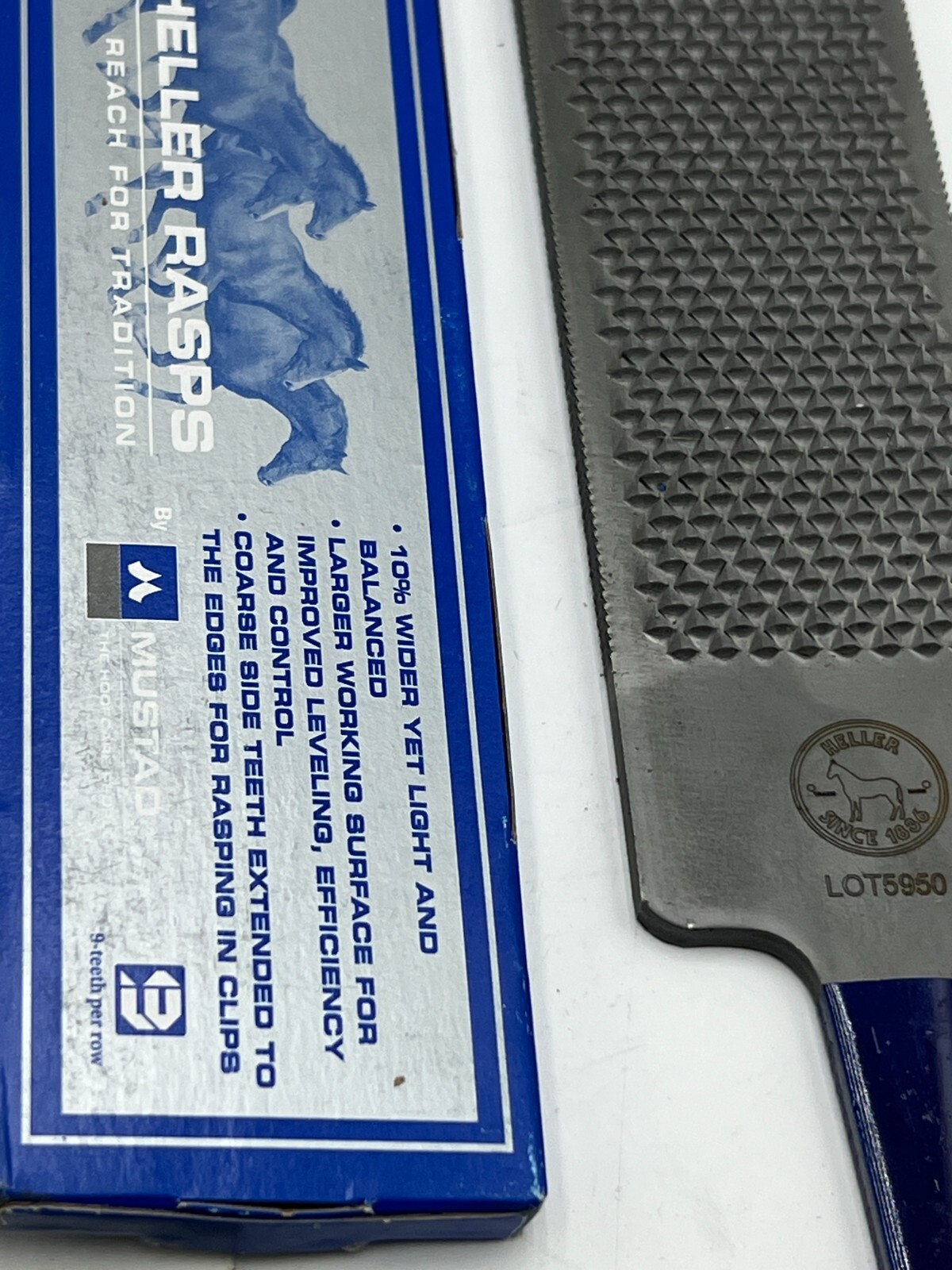 Heller eXceL Original Hoof Rasp 9 Teeth Per Row