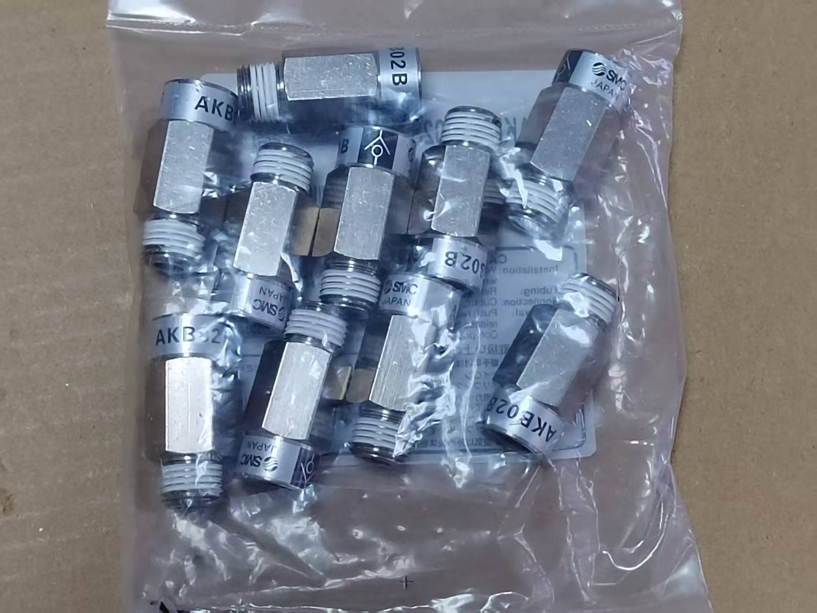 10PC/bag NEW for SMC AKB02B-02S Pneumatic Check Valve Freight Free
