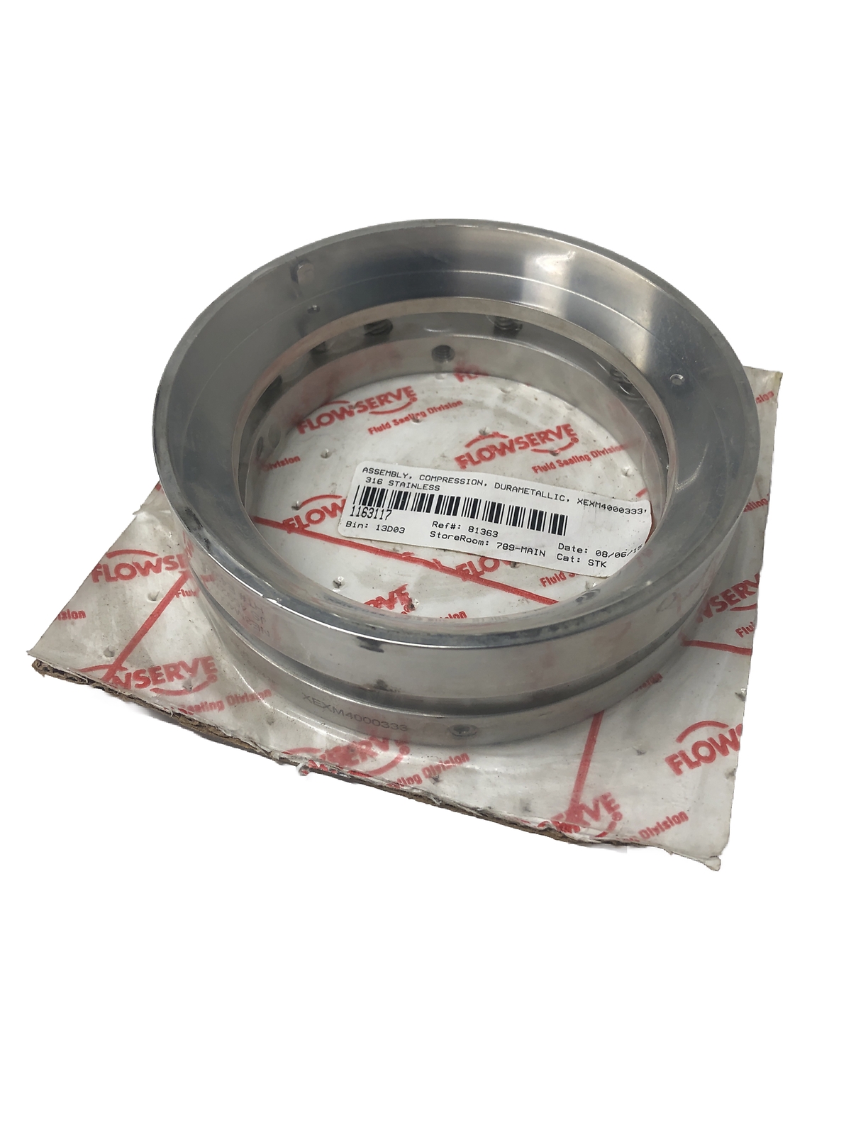 Flowserve XEXM4000333 4″ Rotary Unit Compress Seal 316 SS