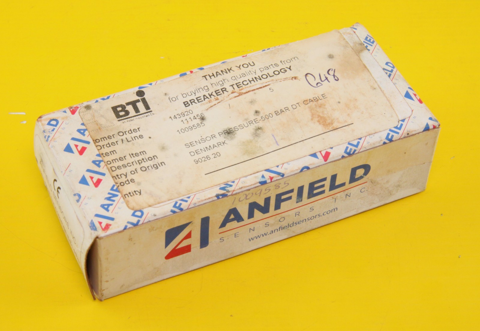 BTI T201-500B-G-4-C16DR-S6-N-T1-S329 Anfield Pressure Transducer , DT Cable