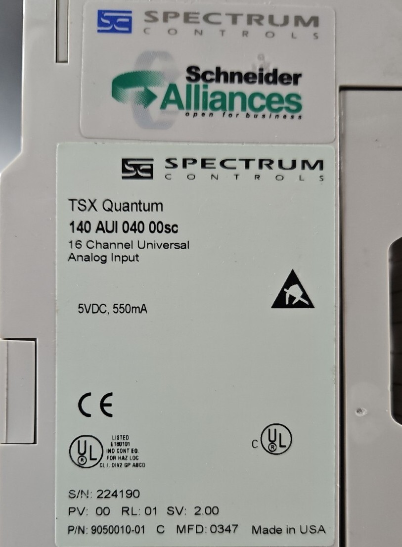 Schneider 140AUI04000SC Universal Input Module Loc3B-31