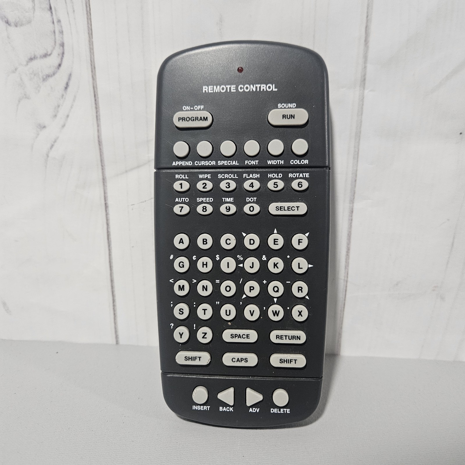 Adaptive Micro Systems 10721112CLF LED Sign Remote Control Keyboard