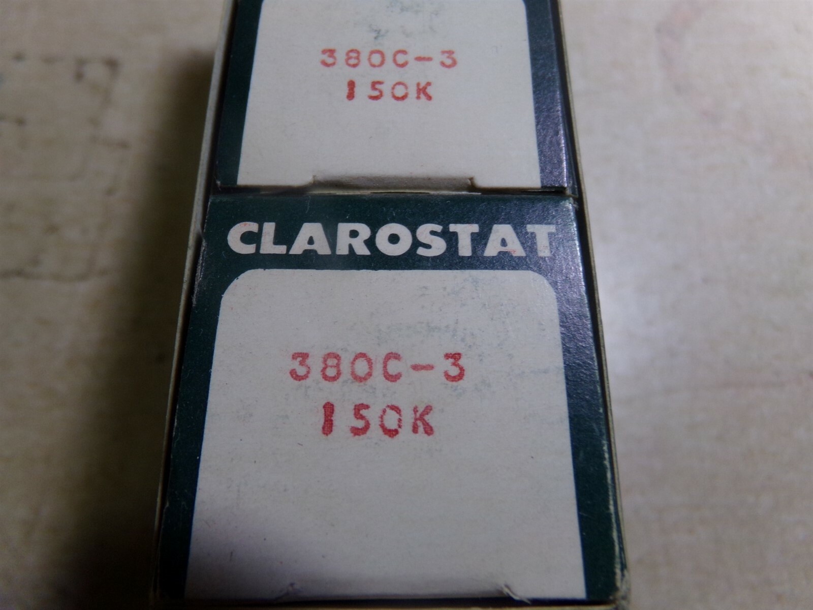 NEW Clarostat 380C-3 150K Potentiometer, Box of 5 *FREE SHIPPING*