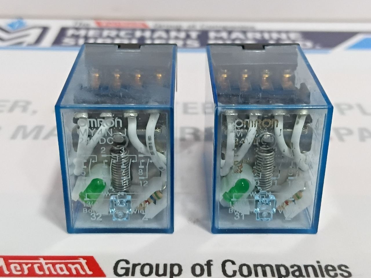 Omron MY4N-J 24VDC Auxiliary Relay 3A 150VAC (Unused New)