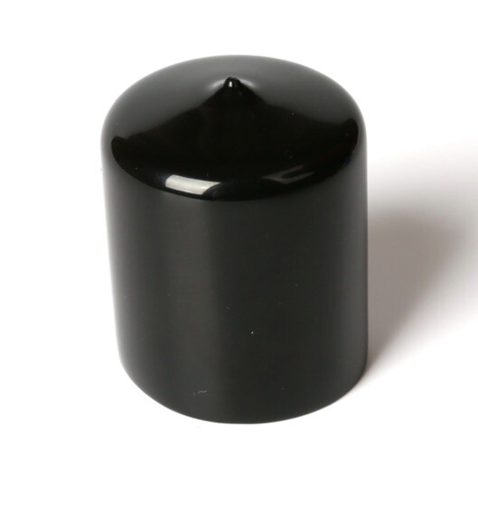 100 Pcs) StockCap 959872 S-Caps 0.313″ X 0.500″ Black Vinyl Short Caps, End Caps
