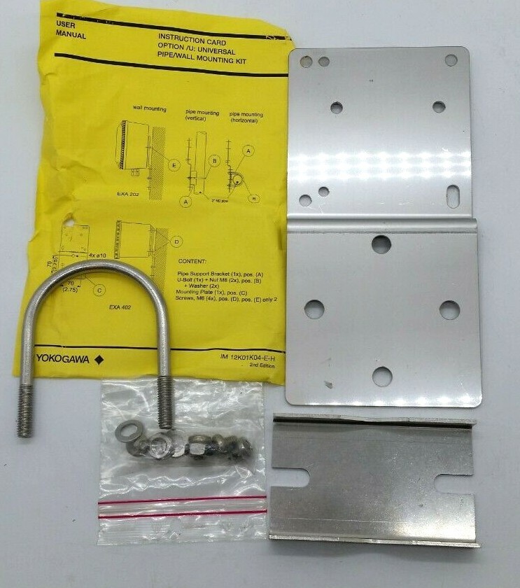 Yokogawa IM 12K01K04-E-H Pipe/Wall Mounting Kit