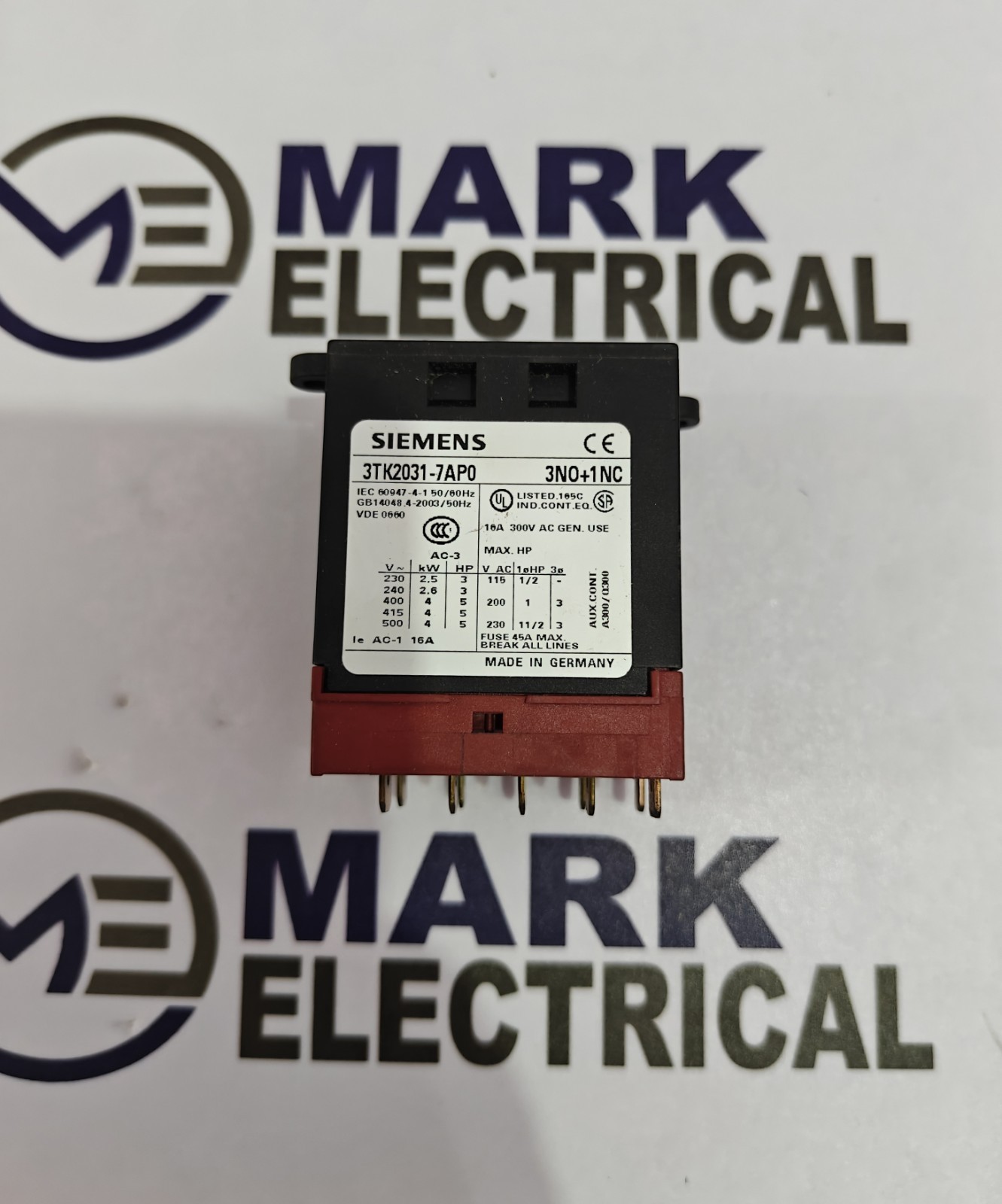 SIEMENS 3TK2031-7AP0 CONTACTOR 16A VOLTAGE 220VAC FREE FAST SHIPPING