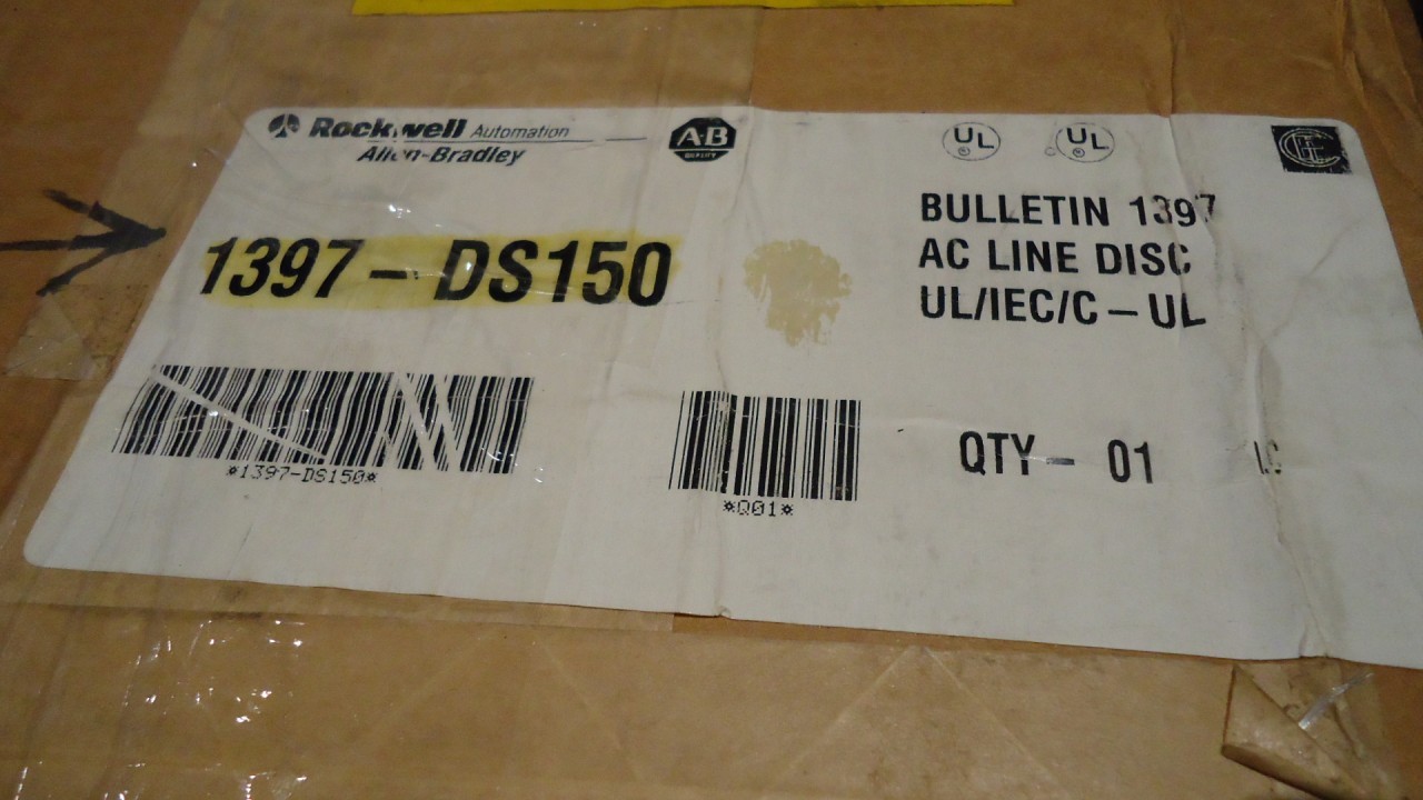 ALLEN BRADLEY SQUARE D LINE DISC. 65242-300FSX LHP36000MMT 1397-DS150 150HP 600V