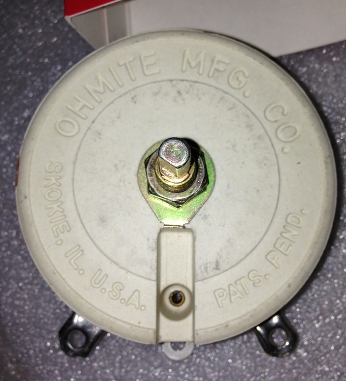 LOT OF 2, Rheostats 100watt 500ohm 1000V Std Shaft, SHIPSAMEDAY #1542A9
