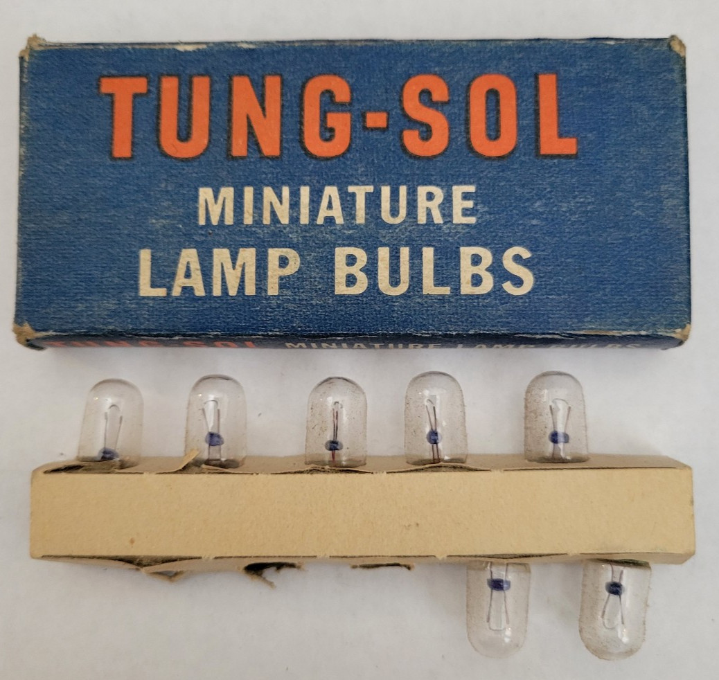 Tung-Sol #44 Miniature Lamp Light Bulb 6-8V; 25A (Pack of 7)